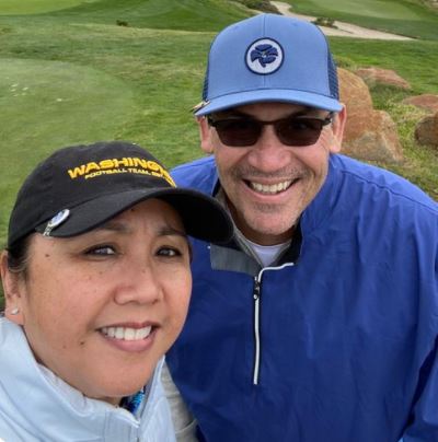 Stephanie Rivera and her spouse Ron Rivera